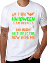 This Halloween Tired Moody Art Director Candy Lightweight Cotton T-Shirt – Daily Comfort Graphic Shirt
