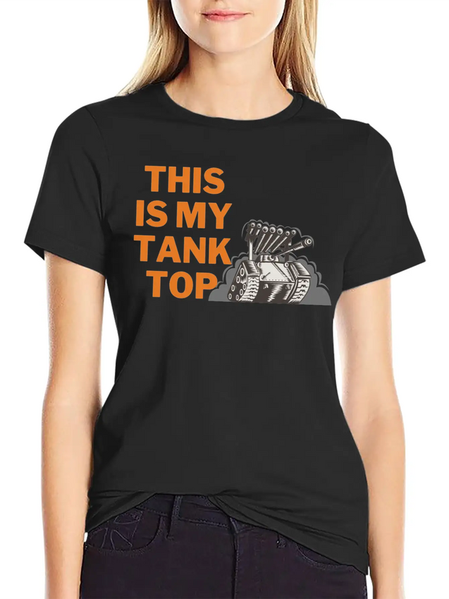 This Is My Tank Top Lightweight Cotton T-Shirt – Daily Comfort Graphic Shirt