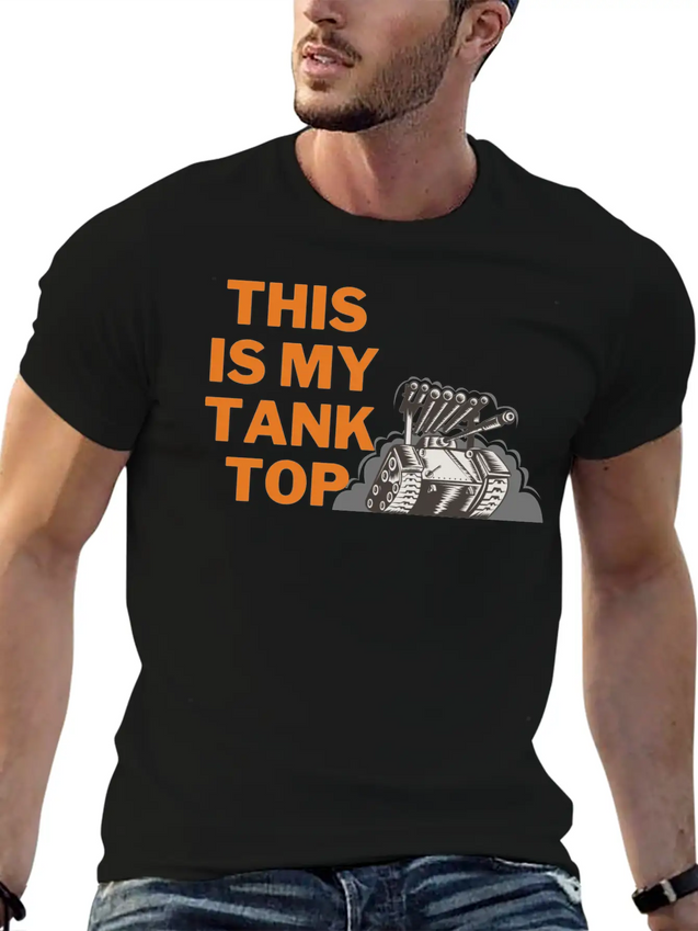 This Is My Tank Top Lightweight Cotton T-Shirt – Daily Comfort Graphic Shirt