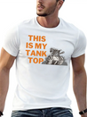 This Is My Tank Top Lightweight Cotton T-Shirt – Daily Comfort Graphic Shirt
