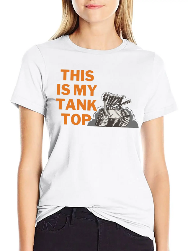 This Is My Tank Top Lightweight Cotton T-Shirt – Daily Comfort Graphic Shirt
