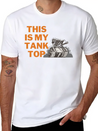 This Is My Tank Top Lightweight Cotton T-Shirt – Daily Comfort Graphic Shirt