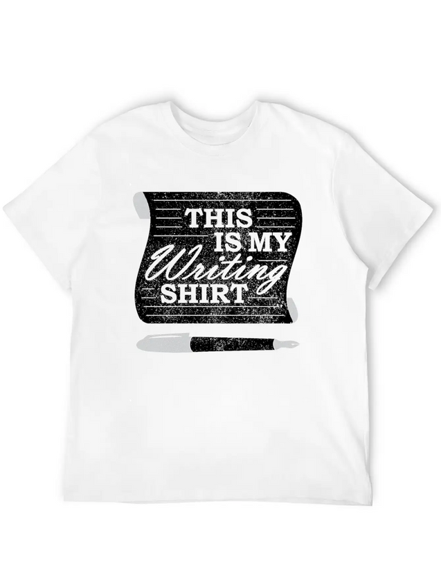 This Is My Writing Shirt Funny Writer Gift Lightweight Cotton T-Shirt – Daily Comfort Graphic Shirt