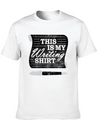 This Is My Writing Shirt Funny Writer Gift Lightweight Cotton T-Shirt – Daily Comfort Graphic Shirt