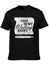 This Is My Writing Shirt Funny Writer Gift Lightweight Cotton T-Shirt – Daily Comfort Graphic Shirt