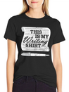 This Is My Writing Shirt Funny Writer Gift Lightweight Cotton T-Shirt – Daily Comfort Graphic Shirt