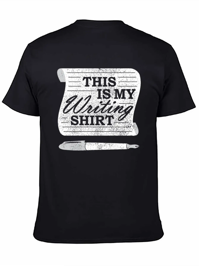 This Is My Writing Shirt Funny Writer Gift Lightweight Cotton T-Shirt – Daily Comfort Graphic Shirt