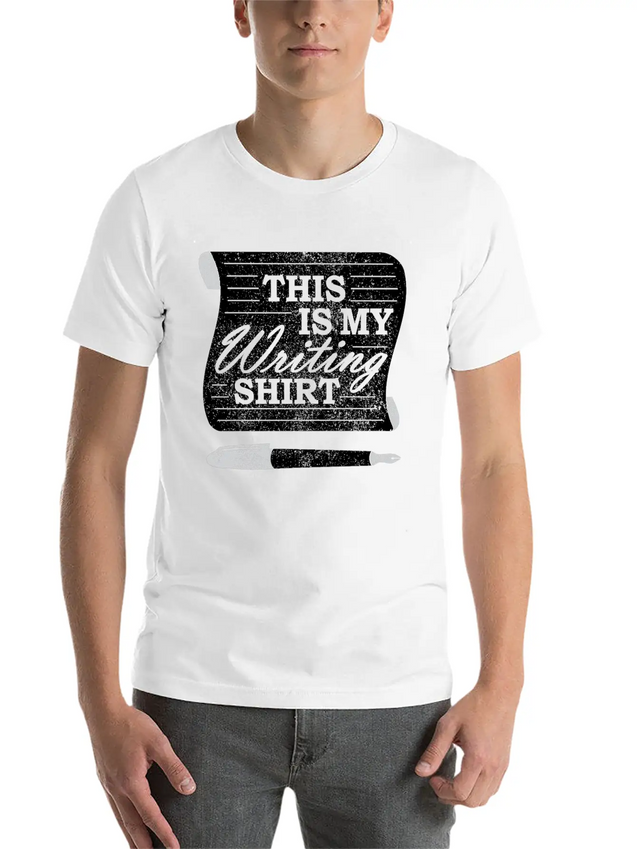 This Is My Writing Shirt Funny Writer Gift Lightweight Cotton T-Shirt – Daily Comfort Graphic Shirt