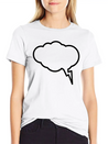 Thunder Cloud Outline Lightweight Cotton T-Shirt – Daily Comfort Graphic Shirt