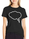 Thunder Cloud Outline Lightweight Cotton T-Shirt – Daily Comfort Graphic Shirt
