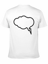 Thunder Cloud Outline Lightweight Cotton T-Shirt – Daily Comfort Graphic Shirt