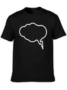 Thunder Cloud Outline Lightweight Cotton T-Shirt – Daily Comfort Graphic Shirt