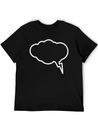 Thunder Cloud Outline Lightweight Cotton T-Shirt – Daily Comfort Graphic Shirt