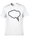 Thunder Cloud Outline Lightweight Cotton T-Shirt – Daily Comfort Graphic Shirt
