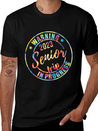Tie Dye Warning Senior Trip In Progress Vacation Lightweight Cotton T-Shirt – Daily Comfort Graphic Shirt