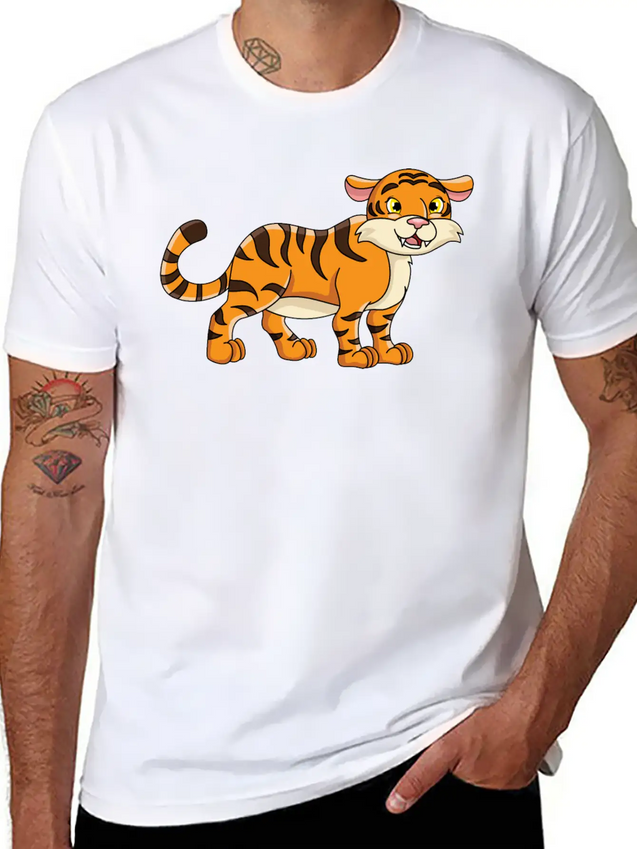 Tiger Lightweight Cotton T-Shirt – Daily Comfort Graphic Shirt