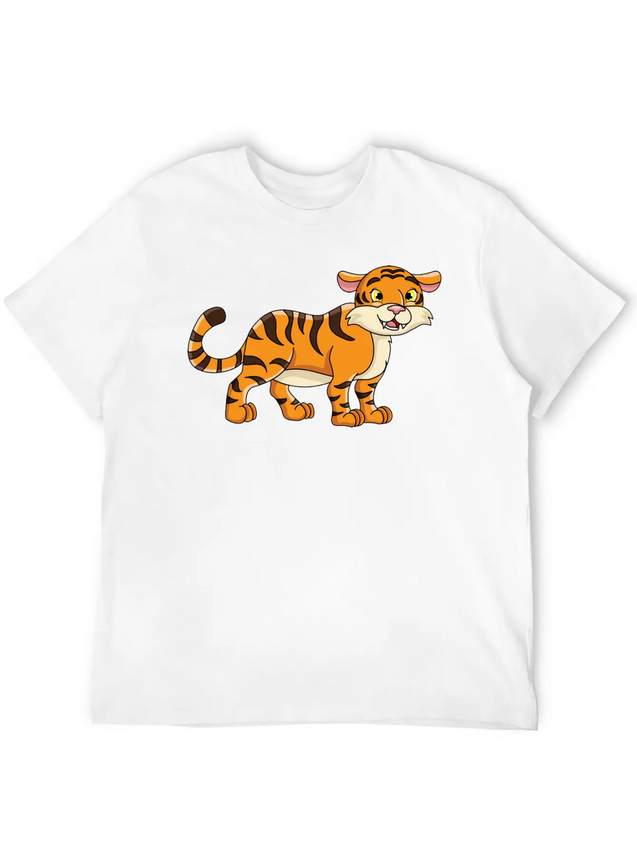 Tiger Lightweight Cotton T-Shirt – Daily Comfort Graphic Shirt