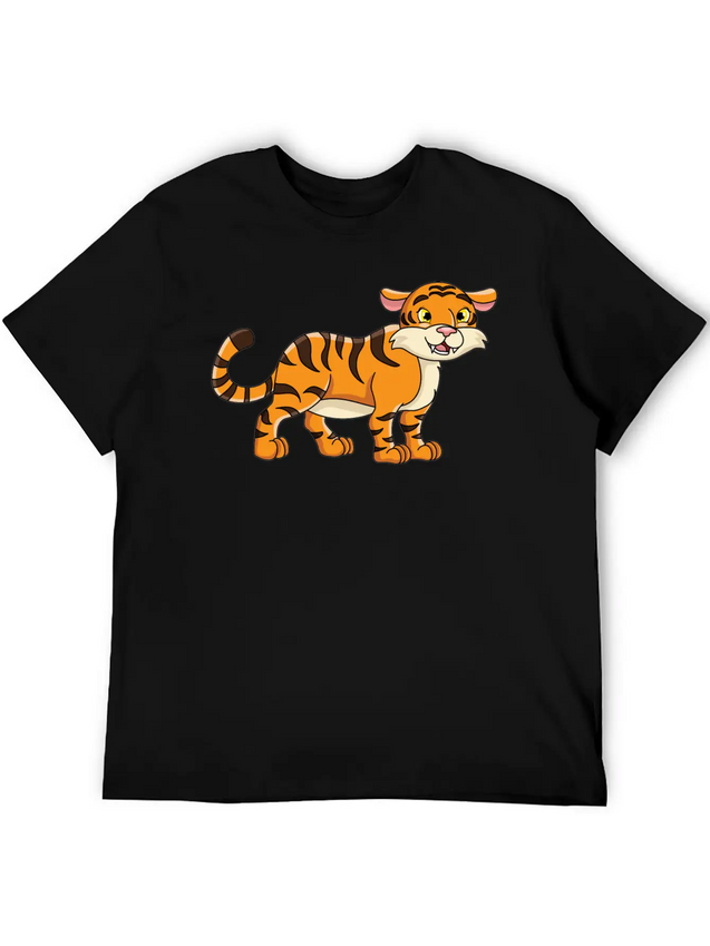 Tiger Lightweight Cotton T-Shirt – Daily Comfort Graphic Shirt