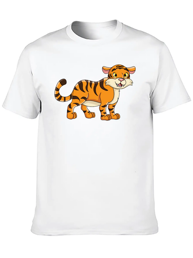 Tiger Lightweight Cotton T-Shirt – Daily Comfort Graphic Shirt