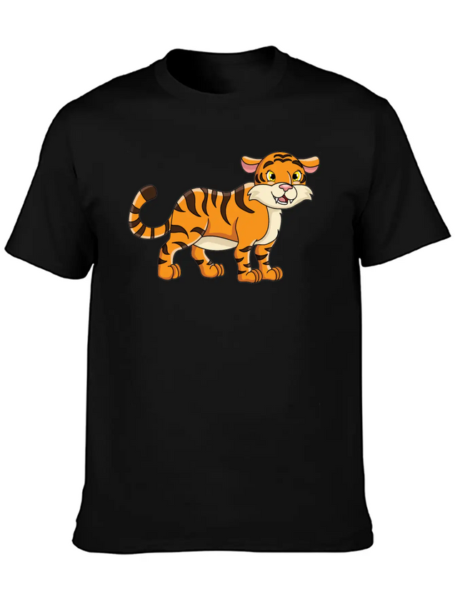 Tiger Lightweight Cotton T-Shirt – Daily Comfort Graphic Shirt