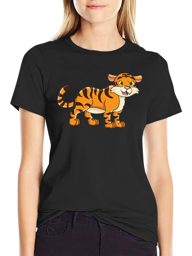 Tiger Lightweight Cotton T-Shirt – Daily Comfort Graphic Shirt