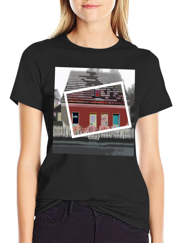 Tiny House Lightweight Cotton T-Shirt – Daily Comfort Graphic Shirt