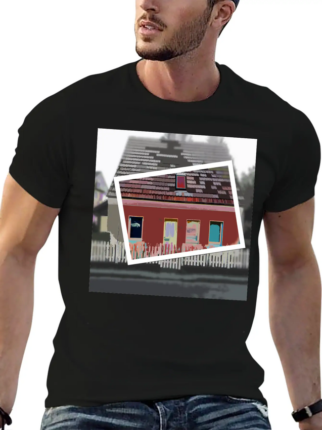 Tiny House Lightweight Cotton T-Shirt – Daily Comfort Graphic Shirt