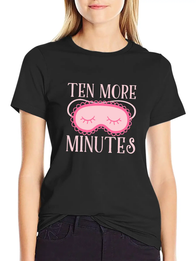 Tired Mom Bed Sleep Lover Sleeping Mother Lightweight Cotton T-Shirt – Daily Comfort Graphic Shirt