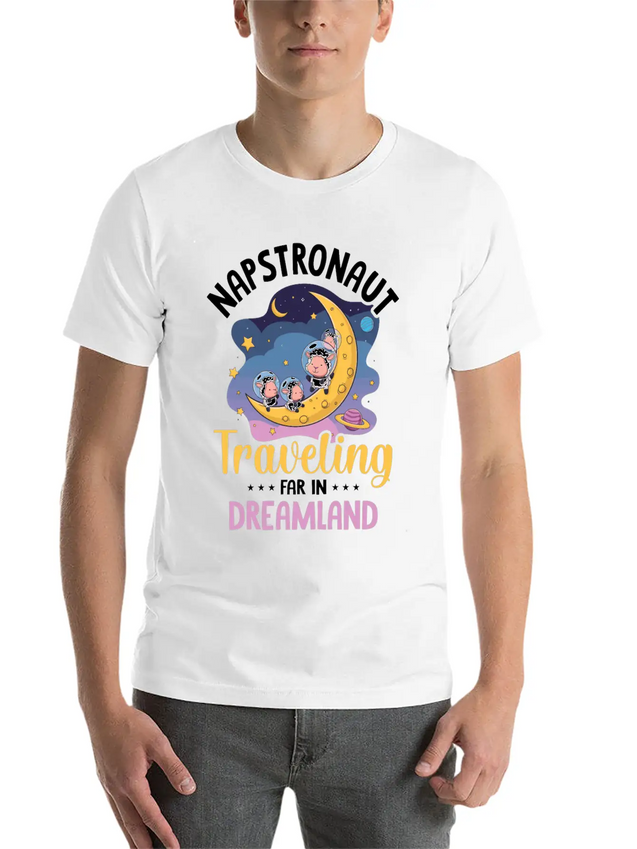 Tired Sleep Design Sleeping Lightweight Cotton T-Shirt – Daily Comfort Graphic Shirt