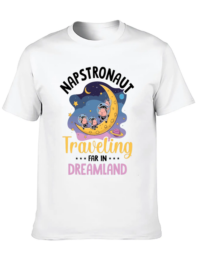 Tired Sleep Design Sleeping Lightweight Cotton T-Shirt – Daily Comfort Graphic Shirt