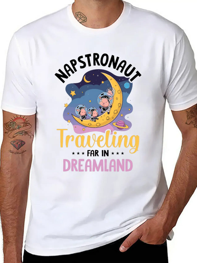 Tired Sleep Design Sleeping Lightweight Cotton T-Shirt – Daily Comfort Graphic Shirt
