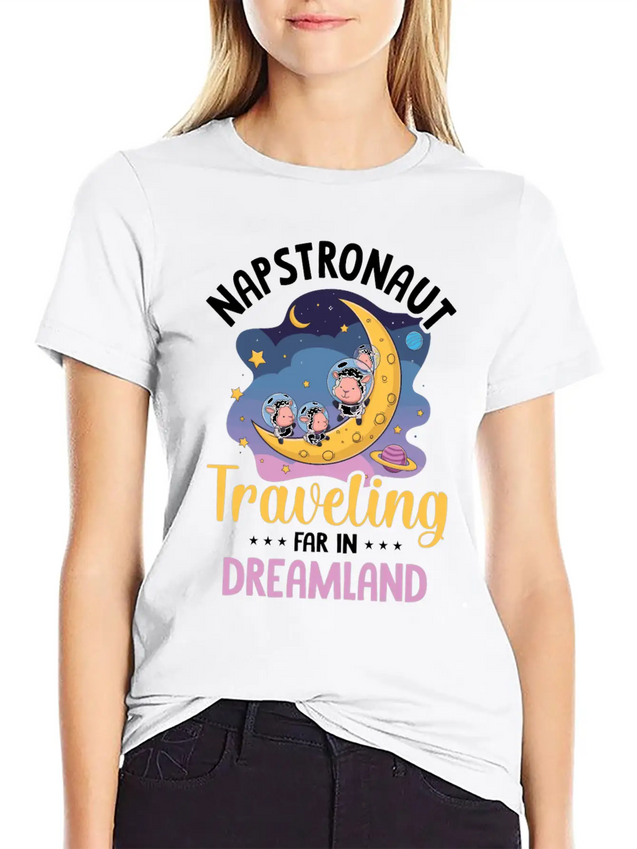 Tired Sleep Design Sleeping Lightweight Cotton T-Shirt – Daily Comfort Graphic Shirt