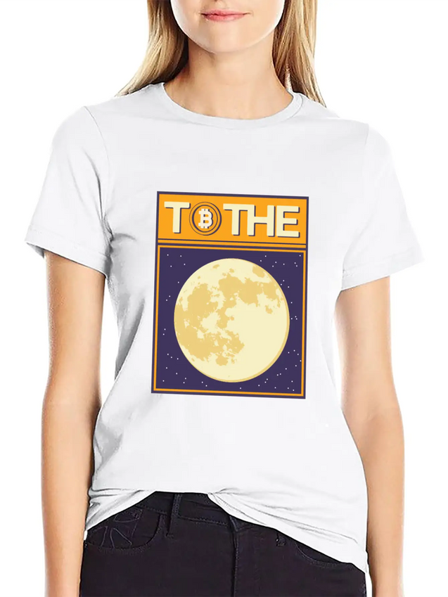 To The Moon Lightweight Cotton T-Shirt – Daily Comfort Graphic Shirt