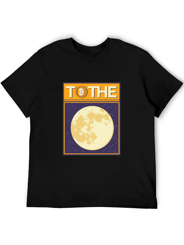 To The Moon Lightweight Cotton T-Shirt – Daily Comfort Graphic Shirt