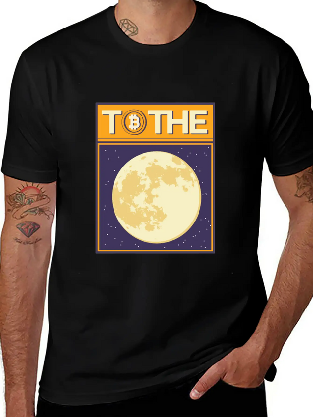 To The Moon Lightweight Cotton T-Shirt – Daily Comfort Graphic Shirt