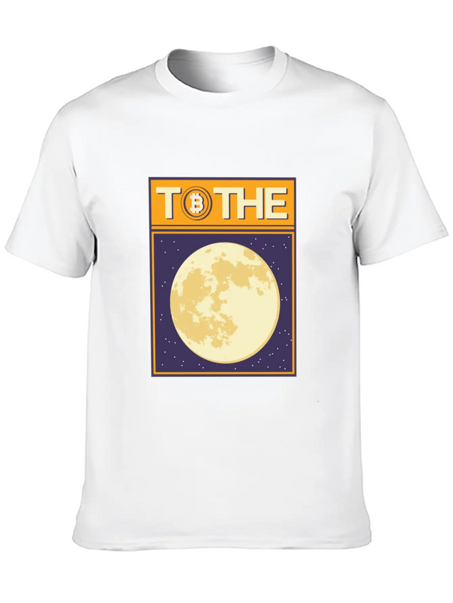 To The Moon Lightweight Cotton T-Shirt – Daily Comfort Graphic Shirt