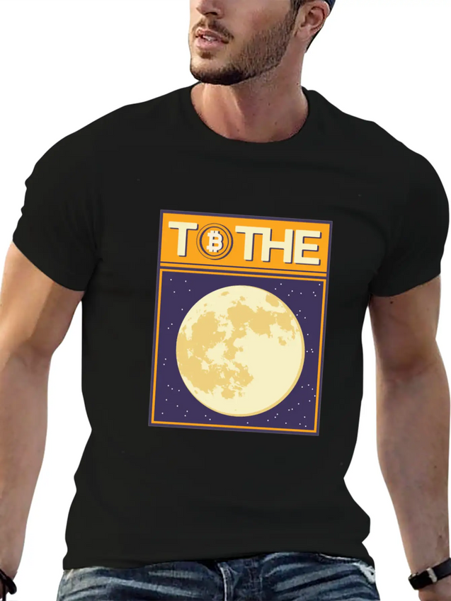 To The Moon Lightweight Cotton T-Shirt – Daily Comfort Graphic Shirt