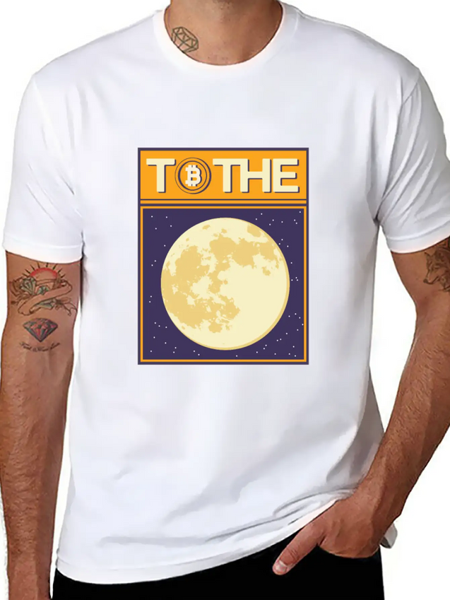 To The Moon Lightweight Cotton T-Shirt – Daily Comfort Graphic Shirt