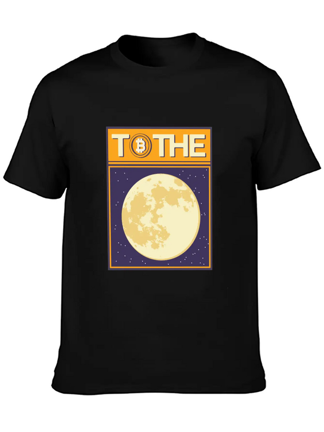 To The Moon Lightweight Cotton T-Shirt – Daily Comfort Graphic Shirt