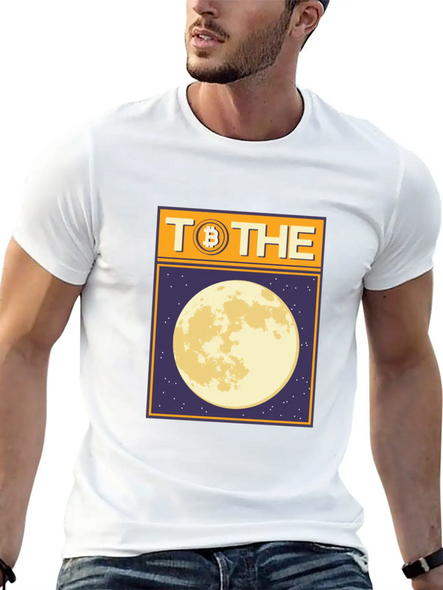 To The Moon Lightweight Cotton T-Shirt – Daily Comfort Graphic Shirt