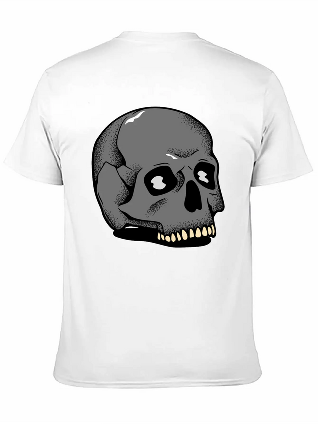 Toothie Skull Lightweight Cotton T-Shirt – Daily Comfort Graphic Shirt
