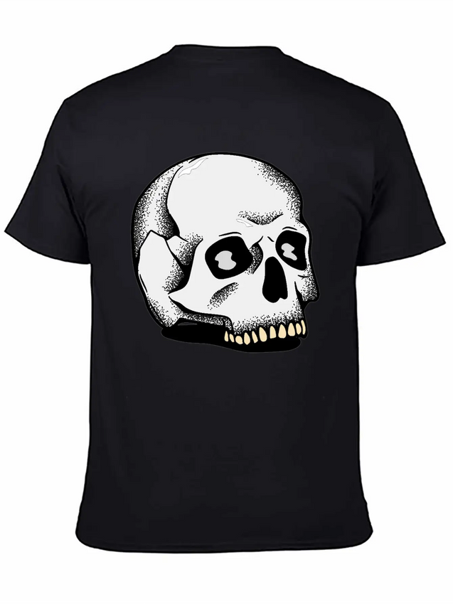 Toothie Skull Lightweight Cotton T-Shirt – Daily Comfort Graphic Shirt