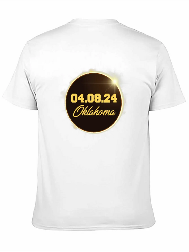 Total Solar Eclipse Path Of Totality Oklahoma Lightweight Cotton T-Shirt – Daily Comfort Graphic Shirt