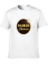 Total Solar Eclipse Path Of Totality Oklahoma Lightweight Cotton T-Shirt – Daily Comfort Graphic Shirt