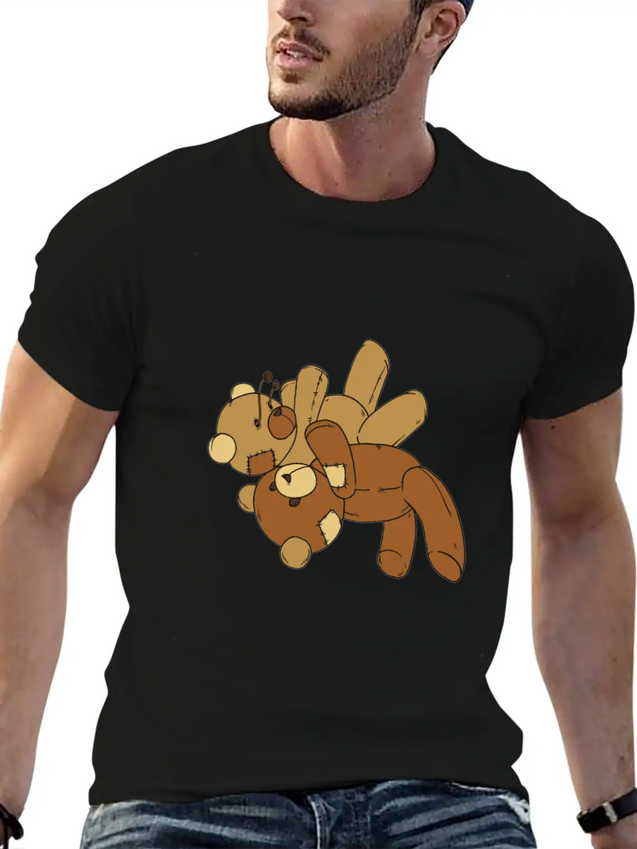 Toy Bear Hug Lightweight Cotton T-Shirt – Daily Comfort Graphic Shirt