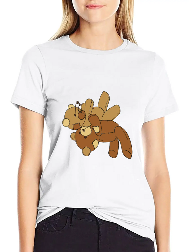 Toy Bear Hug Lightweight Cotton T-Shirt – Daily Comfort Graphic Shirt