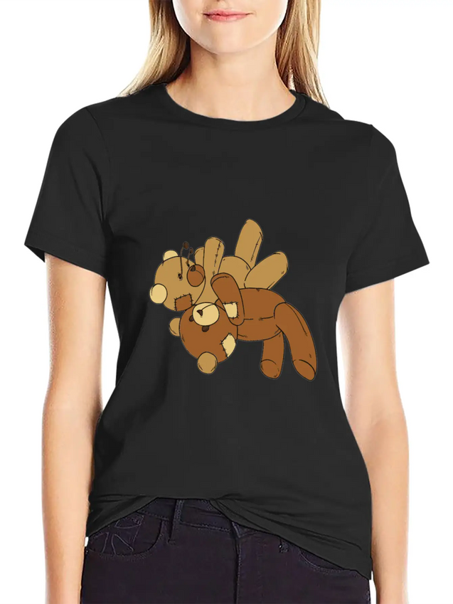 Toy Bear Hug Lightweight Cotton T-Shirt – Daily Comfort Graphic Shirt