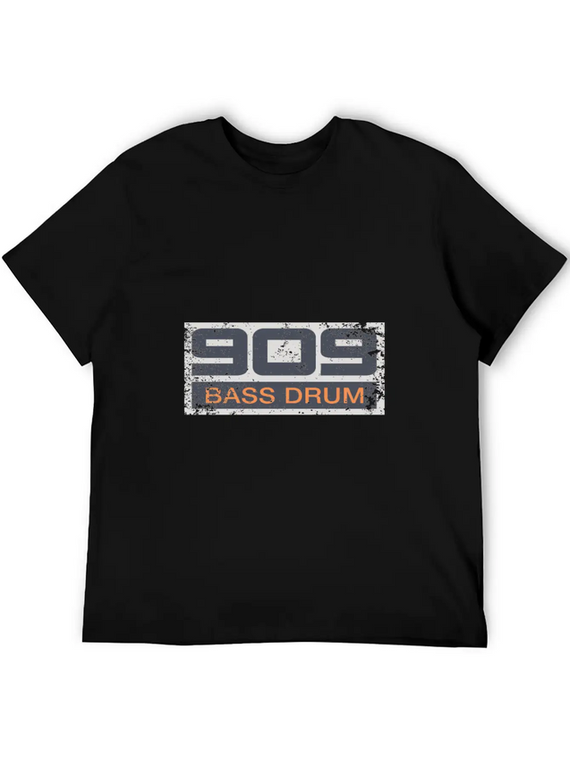 TR-909 Retro Vintage Electronic Bass Drum Lightweight Cotton T-Shirt – Daily Comfort Graphic Shirt