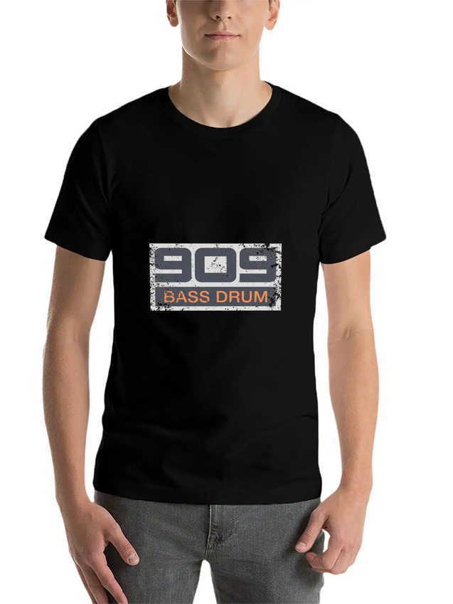 TR-909 Retro Vintage Electronic Bass Drum Lightweight Cotton T-Shirt – Daily Comfort Graphic Shirt