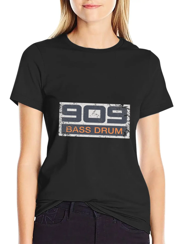 TR-909 Retro Vintage Electronic Bass Drum Lightweight Cotton T-Shirt – Daily Comfort Graphic Shirt